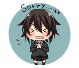 Cat system girl sticker sticker #1771748