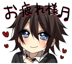 Cat system girl sticker sticker #1771750