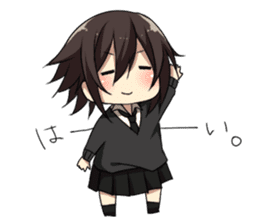 Cat system girl sticker sticker #1771754