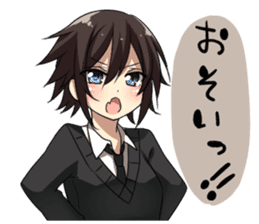 Cat system girl sticker sticker #1771756