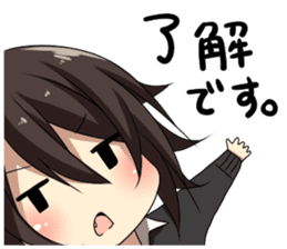 Cat system girl sticker sticker #1771760