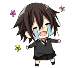 Cat system girl sticker sticker #1771762