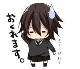 Cat system girl sticker sticker #1771763