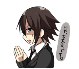 Cat system girl sticker sticker #1771764