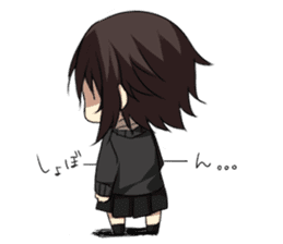 Cat system girl sticker sticker #1771768