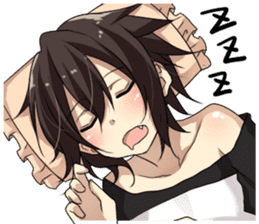 Cat system girl sticker sticker #1771770