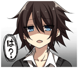 Cat system girl sticker sticker #1771775