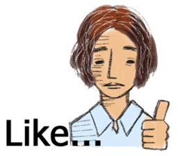 Like of Okkun(English) sticker #1772686