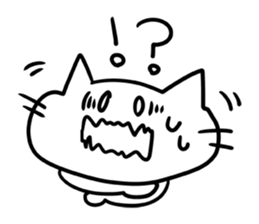 Face of fun cat sticker #1772760