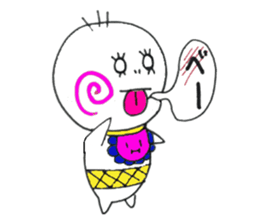 Feeling has come out of a baby's mouth. sticker #1772825