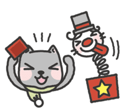 -2-omoshiro cat & omokuro cat sticker #1773922