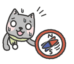 -2-omoshiro cat & omokuro cat sticker #1773923