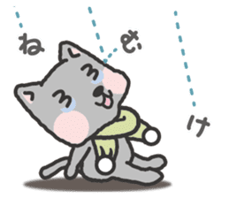 -2-omoshiro cat & omokuro cat sticker #1773931