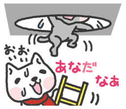 -2-omoshiro cat & omokuro cat sticker #1773935