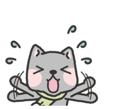 -2-omoshiro cat & omokuro cat sticker #1773944