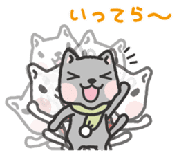 -2-omoshiro cat & omokuro cat sticker #1773950