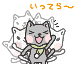 -2-omoshiro cat & omokuro cat sticker #1773950