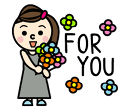 Everyday of colorful women 2 Japanese sticker #1774116