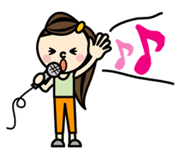 Everyday of colorful women 2 Japanese sticker #1774123