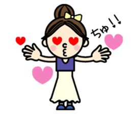 Everyday of colorful women 2 Japanese sticker #1774125