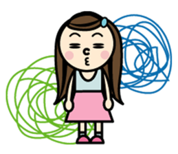 Everyday of colorful women 2 Japanese sticker #1774133