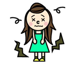 Everyday of colorful women 2 Japanese sticker #1774142