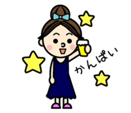 Everyday of colorful women 2 Japanese sticker #1774146