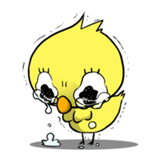 eyelashes chick sticker #1774161