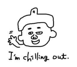 relaxed people sticker #1774459