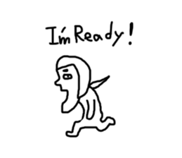 relaxed people sticker #1774460