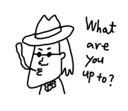 relaxed people sticker #1774463