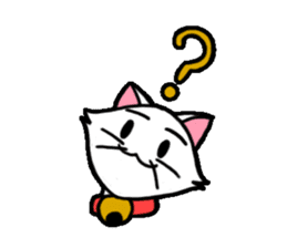 White Kitty Flannel sticker #1774978