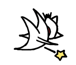 White Kitty Flannel sticker #1774989