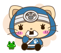 Cat Ninja & bear samurai sticker #1775410