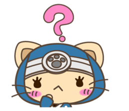 Cat Ninja & bear samurai sticker #1775427