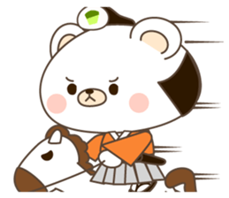 Cat Ninja & bear samurai sticker #1775440