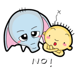 Nappy & Chubby happy life sticker #1775974