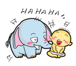 Nappy & Chubby happy life sticker #1775977