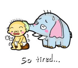 Nappy & Chubby happy life sticker #1775999