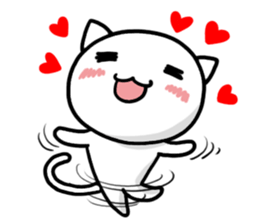 super white kitten sticker #1776575