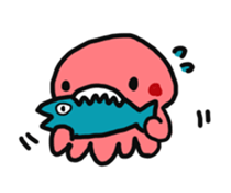 Eating! crying angrily! laughing!! sticker #1776903