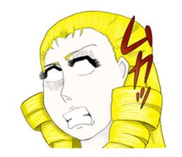 an  opened her eyes wide girl sticker #1777721