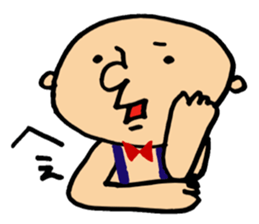 round face boy sticker #1777946