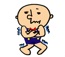 round face boy sticker #1777948