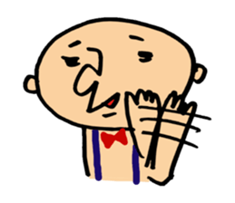 round face boy sticker #1777949