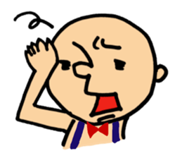 round face boy sticker #1777950