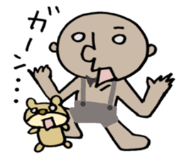 round face boy sticker #1777958