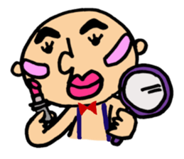 round face boy sticker #1777961