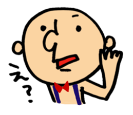 round face boy sticker #1777963