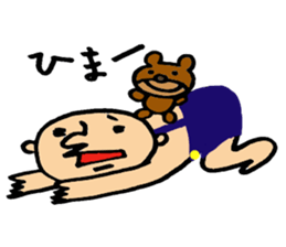 round face boy sticker #1777968